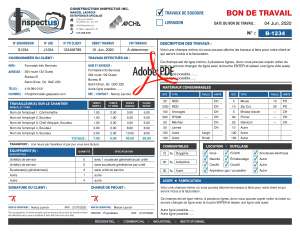 PDF | BON DE TRAVAIL | # P-M3CT23-1