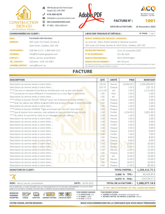 PDF | FACTURE | # P-M5CT14-1